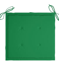 Gartenstuhl-Kissen 2 Stk. Grün 40x40x3 cm Oxford-Gewebe