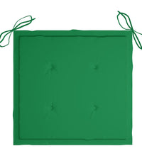 Gartenstuhl-Kissen 6 Stk. Grün 40x40x3 cm Oxford-Gewebe