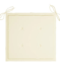 Gartenstuhl-Kissen 6 Stk. Creme 50x50x3 cm Oxford-Gewebe