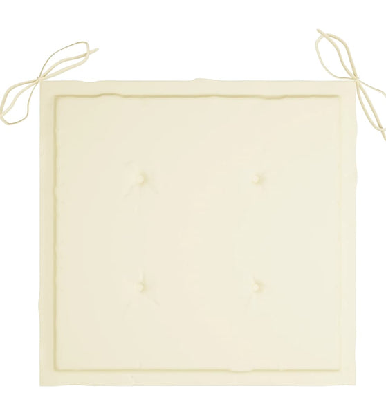 Gartenstuhl-Kissen 6 Stk. Creme 50x50x3 cm Oxford-Gewebe