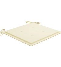 Gartenstuhl-Kissen 6 Stk. Creme 50x50x3 cm Oxford-Gewebe