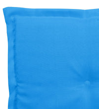 Gartenstuhl-Kissen 4 Stk. Blau 50x50x3 cm Oxford-Gewebe