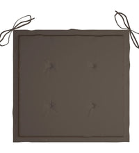 Gartenstuhl-Kissen 6 Stk. Taupe 50x50x3 cm Oxford-Gewebe