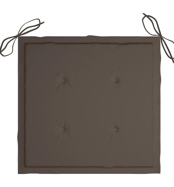 Gartenstuhl-Kissen 6 Stk. Taupe 50x50x3 cm Oxford-Gewebe