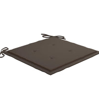 Gartenstuhl-Kissen 6 Stk. Taupe 50x50x3 cm Oxford-Gewebe