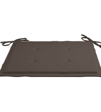 Gartenstuhl-Kissen 6 Stk. Taupe 50x50x3 cm Oxford-Gewebe