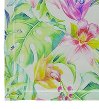 Gartenstuhl-Kissen 4 Stk. Blattmuster 50x50x3 cm Oxford-Gewebe