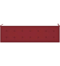 Gartenbank-Auflage Weinrot 180x50x3 cm Oxford-Gewebe