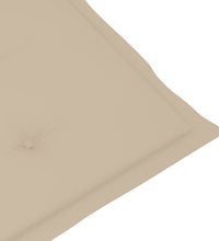 Gartenstuhlauflagen für Hochlehner 6Stk. Beige 120x50x3cm Stoff