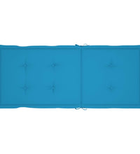 Gartenstuhlauflagen für Hochlehner 6 Stk. Blau 120x50x3cm Stoff