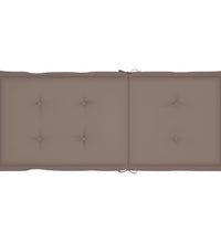 Gartenstuhlauflagen für Hochlehner 6Stk. Taupe 120x50x3cm Stoff