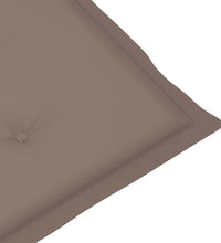 Gartenstuhlauflagen für Hochlehner 6Stk. Taupe 120x50x3cm Stoff