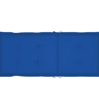 Gartenstuhlauflagen für Hochlehner 4 Stk. Königsblau 120x50x3cm