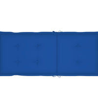 Gartenstuhlauflagen für Hochlehner 6 Stk. Königsblau 120x50x3cm
