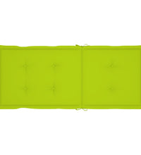 Gartenstuhlauflagen für Hochlehner 4 Stk. Hellgrün 120x50x3 cm