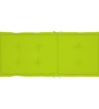 Gartenstuhlauflagen für Hochlehner 6 Stk. Hellgrün 120x50x3 cm