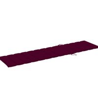 Sonnenliegen-Auflage Weinrot 200x50x3 cm Oxford-Gewebe