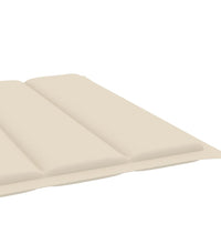 Sonnenliegen-Auflage Creme 200x70x3 cm Oxford-Gewebe