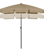 Strandschirm Taupe 180x120 cm