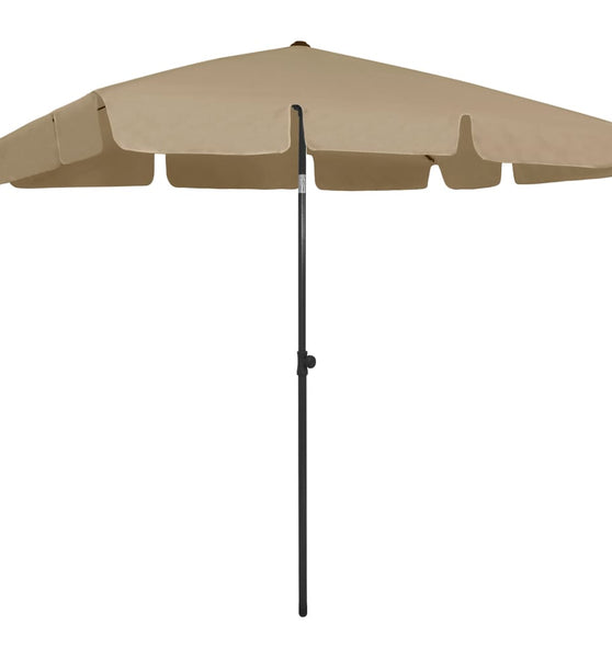 Strandschirm Taupe 200x125 cm