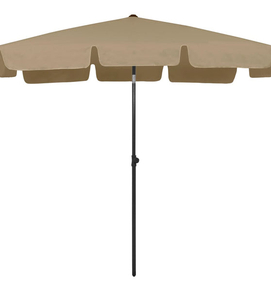 Strandschirm Taupe 200x125 cm