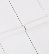 Sandkasten Tannenholz Weiß 95x90x15 cm