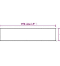 Senkrechtmarkise Terrakotta 60x800 cm Oxford-Gewebe