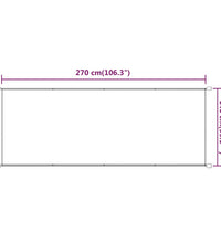 Senkrechtmarkise Terrakotta 140x270 cm Oxford-Gewebe