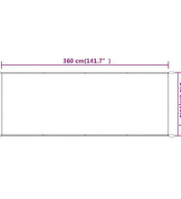 Senkrechtmarkise Terrakotta 140x360 cm Oxford-Gewebe