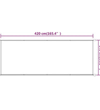 Senkrechtmarkise Terrakotta 140x420 cm Oxford-Gewebe