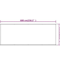 Senkrechtmarkise Terrakotta 140x600 cm Oxford-Gewebe