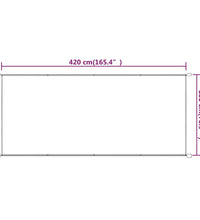 Senkrechtmarkise Terrakotta 180x420 cm Oxford-Gewebe