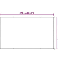 Senkrechtmarkise Terrakotta 250x270 cm Oxford-Gewebe