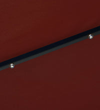 Sonnenschirm mit LED-Beleuchtung Stahl-Mast 300 cm Terrakotta