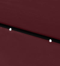 Sonnenschirm mit LEDs und Stahl-Mast Bordeauxrot 2x3 m