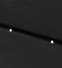 Sonnenschirm mit LEDs und Stahl-Mast Schwarz 2x3 m