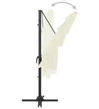 Sonnenschirm mit Aluminium-Mast 4-lagig Sandfarben 250x250 cm