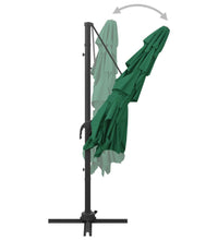 Sonnenschirm mit Aluminium-Mast 4-lagig Grün 250x250 cm