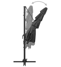 Sonnenschirm mit Aluminium-Mast 4-lagig Anthrazit 250x250 cm