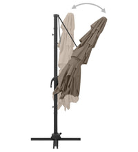 Sonnenschirm mit Aluminium-Mast 4-lagig Taupe 250x250 cm