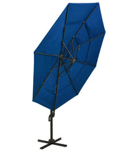 Sonnenschirm mit Aluminium-Mast 4-lagig Azurblau 3x3 m