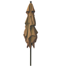 Sonnenschirm mit Aluminium-Mast 3-lagig Taupe 2,5x2,5 m
