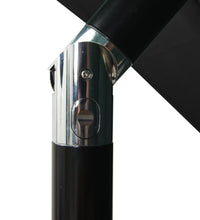Sonnenschirm mit Aluminium-Mast 3-lagig Schwarz 2,5x2,5 m