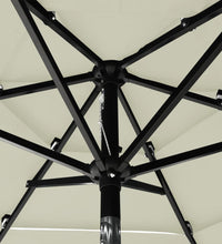 Sonnenschirm mit Aluminium-Mast 3-lagig Sandfarbe 2 m