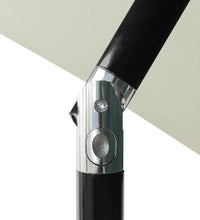 Sonnenschirm mit Aluminium-Mast 3-lagig Sandfarbe 2 m