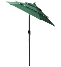Sonnenschirm mit Aluminium-Mast 3-lagig Grün 2 m