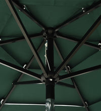 Sonnenschirm mit Aluminium-Mast 3-lagig Grün 2 m