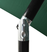 Sonnenschirm mit Aluminium-Mast 3-lagig Grün 2 m