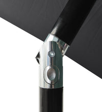 Sonnenschirm mit Aluminium-Mast 3-lagig Anthrazit 2 m
