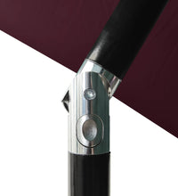 Sonnenschirm mit Aluminium-Mast 3-lagig Bordeauxrot 2 m